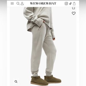 WeWoreWhat Burnout Fleece Jogger (L)